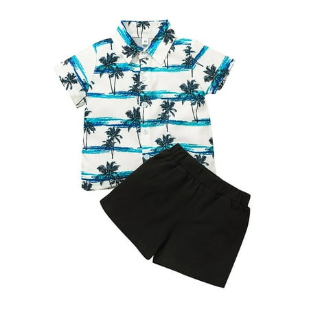 

XINSHIDE Shorts Boys Kids Print Baby Casual Toddler Outfits Set Tops Shirt Boys Outfits Set Baby Girl Clothes