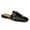 Black, variant on YDN Women Closed Square Toe Braided Mules Slip on Low Chunky Heel Backless Sandals Chic Daily Heeled Slides Size 7 Gold