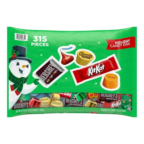 HERSHEY'S Festive Favorites, Chocolate Candy Variety Pack, 315 pcs. 5 lb