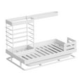 thumbnail image 1 of Organizador de fregadero, dispensador de jabón, organizador para fregadero de cocina, resistente al óxido Blanco, 1 of 9