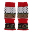 thumbnail image 4 of Un par de guantes de invierno para mujer, sin dedos, cálidos, de punto, sencillos y elegantes. rojo, 4 of 9