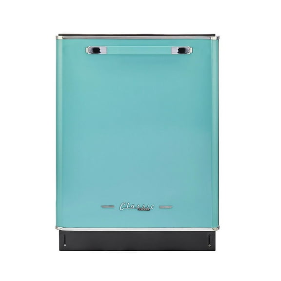 Unique Appliances Classic Retro 24" Built-in Dishwasher with Stainless Steel Tub and LED Lighting