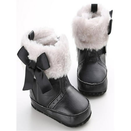 Baby Keep Warm Soft Sole Snow Boots Soft Crib Shoes Toddler