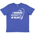 thumbnail image 3 of Inktastic I Hooked Mommy's Heart with Fishing Rod Youth T-Shirt, 3 of 5