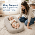 thumbnail image 4 of Baby Lounger,Infant Support Cushion and Tummy Time Mat for Newborns,Portable Padded Floor Seat,29.5 x 17.7 x 3.5 in, 4 of 9