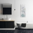 thumbnail image 2 of Stupell Industries Soak Your Worries Away Phrase Blue Coral Bathroom Shell, 17 x 40, Designed by Kim Allen, 2 of 6