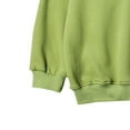thumbnail image 5 of MSJUHEG Mens Hoodies Hoodies Hoodie Round Neckline Long Sleeve Pullover Casual Solid Dropped Shoulder Sleeve Tops Round Neck Sweatshirt Blouse Hoodies For Men Hoodies For Guys Green Xl, 5 of 7