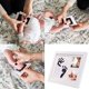 thumbnail image 4 of MAGNÍFICO KIT DE HUELLAS DE MANOS Y PIES DE BEBÉ – Marco decorativo blanco de recuerdo para bebé Tinta no tóxica – Decoración de madera Vidrio acrílico seguro – Fabuloso regalo para bebé,, 4 of 5