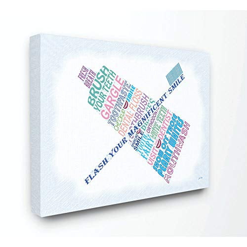 The Stupell Home Decor Collection Flash Your Smile Typography Bathroom, 11" x 14"