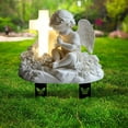 thumbnail image 4 of PEIBang 7.9 Inch Acrylic Garden Stake Decor,2D Flat Angel Ground Plug Ornament for Outdoor Yard Lawn Patio and Courtyard Decoration, 4 of 6