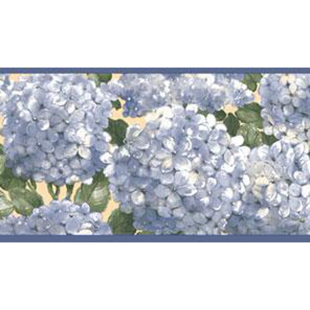 878385 Hydrangea Wallpaper Border RC005154b - Walmart.com - Walmart.com