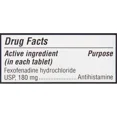 thumbnail image 4 of Equate Fexofenadine Hydrochloride USP Non-Drowsy Allergy Relief Tablets, 180 mg, 30 Count, Compare to Allegra® Allergy 24 Hour Active Ingredient, 4 of 7