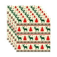 thumbnail image 3 of 20 Pack Luncheon 3 Ply Napkin (Tree With Reindeer Pattern) - Set of 6, 3 of 4