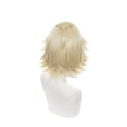 thumbnail image 2 of Peluca corta para cosplay, rubia, con capas, 32 cm, para adolescentes/adultos, 2 of 2