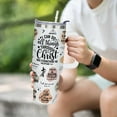 thumbnail image 3 of 40 oz Christian Tumblers with Handle Gifts for Women, Bible Verse Scripture Gifts, Religious Spiritual Faith Gifts for Women, Baptism Gifts for Girl, 3 of 6