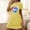 Yellow, variant on HaoXianJian Women's T-Shirt Nightgown Short Sleeve Sleepshirts Comfy Ladies Casual Cover Ups Nightdress
