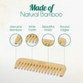 thumbnail image 3 of BeNat. Zero-Waste, Eco-Friendly Bamboo Comb for Men and Women. All-Hair Types., 3 of 8