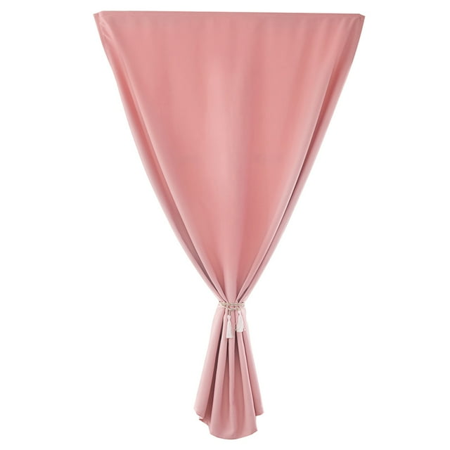 Mistaha 1PC Curtain Aoresac Home Simple Solid Color Blackout Double Sided Velcro Curtain Fabric Home