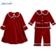 thumbnail image 2 of Conjuntos de pijamas familiares a juego de Navidad esenciales para invierno, ropa de dormir para niños y niñas, ropa de encaje de terciopelo rojo para niños, traje para bebés, 2 of 4