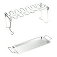 thumbnail image 4 of CHICHUMID Collapsible Chicken Leg Wing Rack with Stainless Steel Design 1 Set, 4 of 7