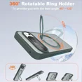 thumbnail image 3 of Compatible with Google Pixel 9/Pixel 9 Pro Case with 360° Magnetic Ring Stand [Compatible with Mag-Safe] Shockproof Translucent Phone Case for Google Pixel 9/Pixel 9 Pro 6.3", 3 of 7
