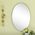 thumbnail image 3 of TEHOME Javell Oval Gold Bathroom Mirror 20" x 30" Metal Framed Vanity, 3 of 6
