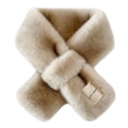 thumbnail image 3 of Bufanda de cuello falso de piel de conejo de imitación gruesa y cálida para invierno, bufanda de piel extranjera súper cálida, 3 of 4