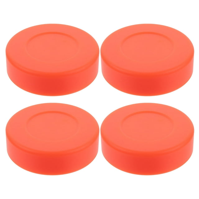 AURARMLET 4Pcs Hockey Training Puck PVC Golden Practice Puck for Consistent Speed and Smooth Sliding