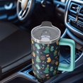 thumbnail image 5 of 30 Oz Winter Holiday Snowflake Tumbler With Handle, Coffee Travel Cup, Festive Present, 5 of 5