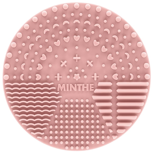 MINTHE Alfombrilla limpiadora de brochas de maquillaje | Paquete de 2 | Almohadilla de limpieza de maquillaje de silicona