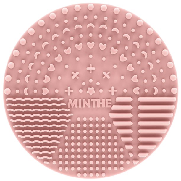 MINTHE Alfombrilla limpiadora de brochas de maquillaje | Paquete de 2 | Almohadilla de limpieza de maquillaje de silicona