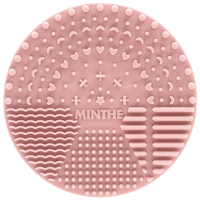 MINTHE Alfombrilla limpiadora de brochas de maquillaje | Paquete de 2 | Almohadilla de limpieza de maquillaje de silicona