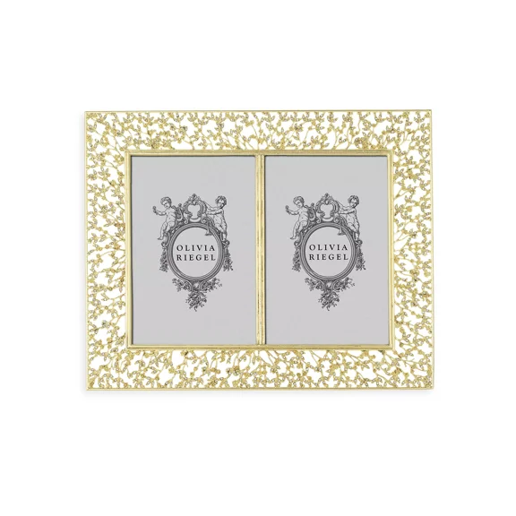 Olivia Riegel Gold Isadora 4" 6" Double Frame
