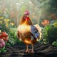 thumbnail image 4 of Decoración navideña de gallinas en forma de enchufe | Estaca de animales de granja para jardín al aire libre | Decoración acrílica de animales para jardín para exhibir en Navidad, 4 of 5