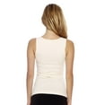 thumbnail image 2 of Just Love Seamless Premium Ladies Tank Top (Ivory, 2X 3X), 2 of 3