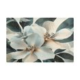 thumbnail image 6 of Qxltty Exotic White Flowers Leather Drying Mat for Kitchen Countertops Coffee Mats Hide Stain Quickly Absorbs Water Tableware Decor, 6 of 6