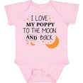 thumbnail image 3 of Inktastic I Love My Poppy to the Moon and Back Boys or Girls Baby Bodysuit, 3 of 5