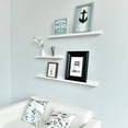 thumbnail image 5 of WELLAND Vista Photo Ledge Floating Shelves Picture Ledge Wall Mounted Shelf Display, 36''L x 3.5''D x 2''T, White, 5 of 6