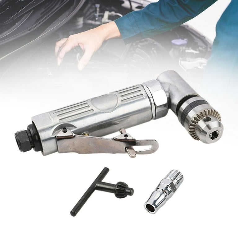 simhoa Air Drill Pneumatic Right Angle Drill Low Alloy Sturdy Compact 1 4inch for Auto Repair Personal DIY Machine Repair