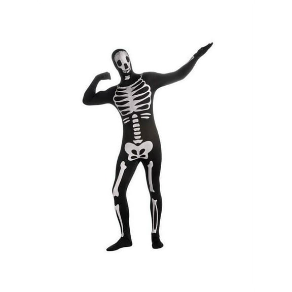 Adult 2nd Skin Skeleton Morph Suit Costume