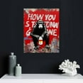 thumbnail image 4 of Nawypu Banksy Monkey Street Graffiti Canvas Print Wall Art,-Follow Your Dreams Animal Canvas Art for Living Room Office Wall Decor Home Decoration Framed Ready to Hang,bedroom decor for men, 4 of 4