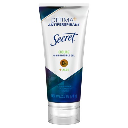 Secret Derma+ Cooling 48 Hr Invisible Gel B5 + Aloe Antiperspirant, 2.5 oz