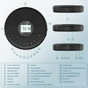 Bluetooth CD Player Portable Rechargeable Anti-Skip CD Music Player for Car/Travel with Headphones and AUX Cable,Home Audio Stereo Speaker