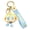 Light Blue, variant on Cute Soccer Ball Keychain with Headphones, Football Gift for Boys Girls Dad, PVC Alloy Key Ring for Backpack Bag