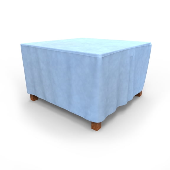 Budge Medium 48" Blue Patio Square Table Cover, All-Seasons