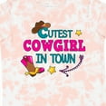 thumbnail image 4 of Inktastic Cutest Cowgirl in Town with Cowgirl Hat and Boots Girls Toddler T-Shirt, 4 of 5