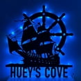 thumbnail image 2 of Handmadetneonsign Sailing Ship Metal Art Light, Ship Metal Sign Wall Decor, Ship Wheel Metal Decor, 2 of 5