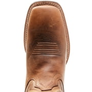Justin Mens Dusky Canter Cowhide Leather Western Boot Broad Square Toe Brown 11 D(M) US