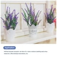 thumbnail image 4 of 10 Paquetes de flores artificiales Unique Bargains Lavanda Imitación Plástico para Interior/Exterior Decoración Fucsia 13.78 Pulgadas, 4 of 6