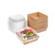 thumbnail image 2 of 25pcs Charcuterie Boxes With Clear Lids, Oil-Proof Kraft Paper, Dessert Boxes Food Containers For Bakery, Macaron, Sandwich, Cookies, Mini Cakes And, 2 of 5